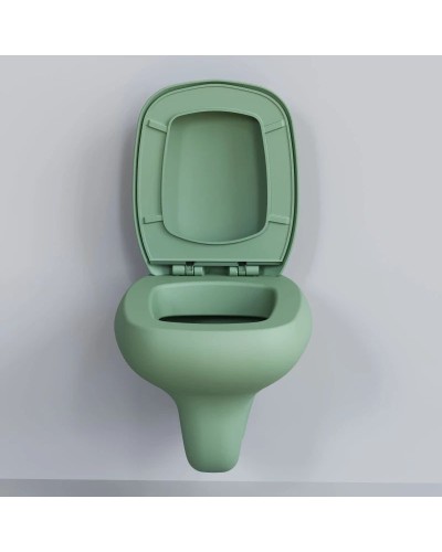 Подвесной безободковый унитаз с сиденьем микролифт Ambassador Diamond 123T21001R-122T21001