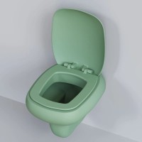 Подвесной безободковый унитаз с сиденьем микролифт Ambassador Diamond 123T21001R-122T21001