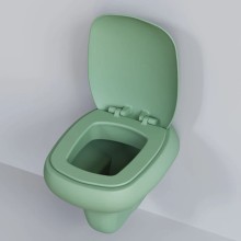 Подвесной безободковый унитаз с сиденьем микролифт Ambassador Diamond 123T21001R-122T21001