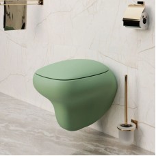 Подвесной безободковый унитаз с сиденьем микролифт Ambassador Diamond 123T21001R-122T21001