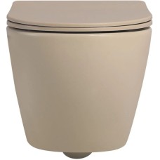 Подвесной безободковый унитаз с сиденьем микролифт Abber Bequem AC1100MBB