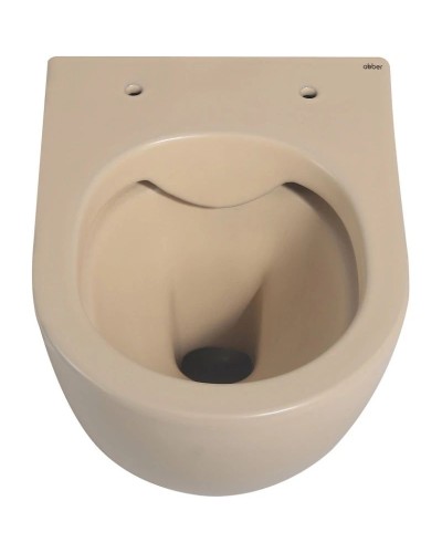 Подвесной безободковый унитаз с сиденьем микролифт Abber Bequem AC1100MBB