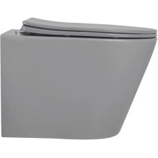 Подвесной безободковый унитаз с сиденьем микролифт Abber Bequem AC1102MG