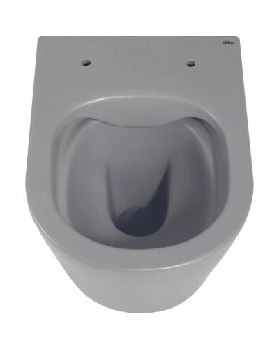 Подвесной безободковый унитаз с сиденьем микролифт Abber Bequem AC1102MG