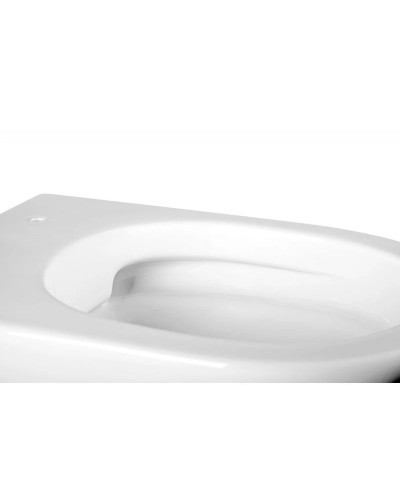 Подвесной безободковый унитаз с сиденьем микролифт Abber Bequem AC1103