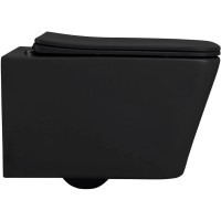 Подвесной безободковый унитаз с сиденьем микролифт Abber Rechteck AC1201MB