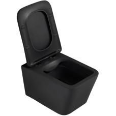 Подвесной безободковый унитаз с сиденьем микролифт Abber Rechteck AC1201MB