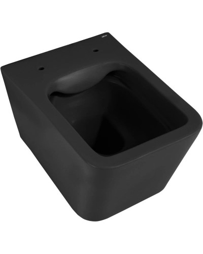 Подвесной безободковый унитаз с сиденьем микролифт Abber Rechteck AC1201MB