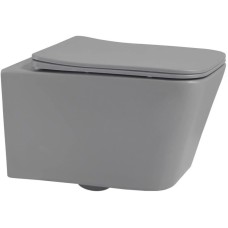 Подвесной безободковый унитаз с сиденьем микролифт Abber Rechteck AC1201MG