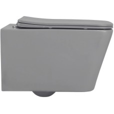Подвесной безободковый унитаз с сиденьем микролифт Abber Rechteck AC1201MG