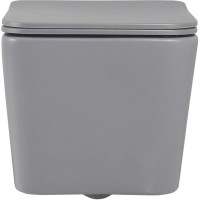 Подвесной безободковый унитаз с сиденьем микролифт Abber Rechteck AC1201MG