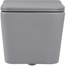 Подвесной безободковый унитаз с сиденьем микролифт Abber Rechteck AC1201MG