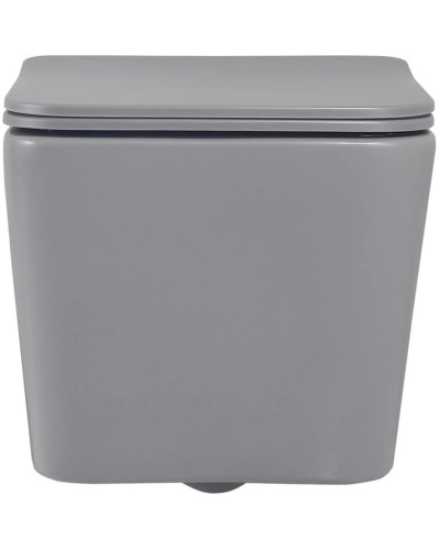 Подвесной безободковый унитаз с сиденьем микролифт Abber Rechteck AC1201MG