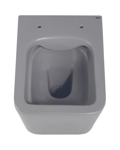 Подвесной безободковый унитаз с сиденьем микролифт Abber Rechteck AC1201MG