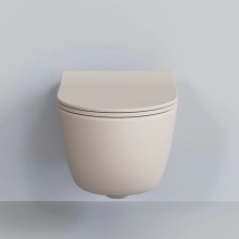 Подвесной безободковый унитаз с сиденьем микролифт Ambassador Abner 103T20401R-102T20401S