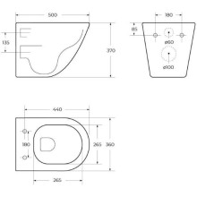 Подвесной безободковый унитаз BelBagno Sfera-R BB046CH-TOR
