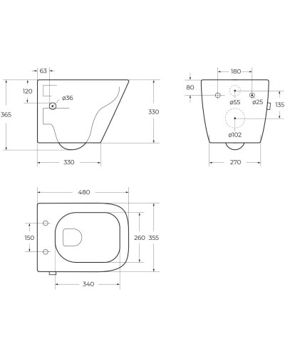 Подвесной безободковый унитаз с функцией биде с сиденьем микролифт BelBagno Due BB3103CHR-BS/SC