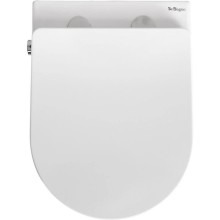 Подвесной безободковый унитаз с функцией биде с сиденьем микролифт BelBagno Uno BB3105CHR-BS/SC