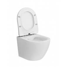 Унитаз подвесной безободковый с сиденьем в комплекте BelBagno UNO 2.1 BB7006CHR/SC