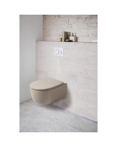 Подвесной безободковый унитаз с сиденьем микролифт Vincea Evo VT1-34SMC