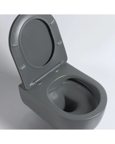 Подвесной безободковый унитаз с сиденьем микролифт Vincea Evo VT1-34SMA