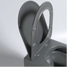 Подвесной безободковый унитаз с сиденьем микролифт Vincea Evo VT1-34SMA