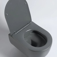 Подвесной безободковый унитаз с сиденьем микролифт Vincea Evo VT1-34SMA