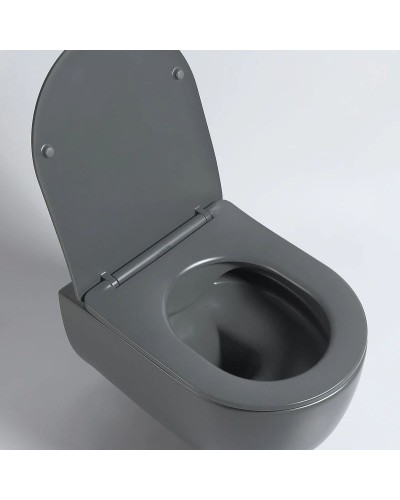 Подвесной безободковый унитаз с сиденьем микролифт Vincea Evo VT1-34SMA