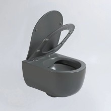 Подвесной безободковый унитаз с сиденьем микролифт Vincea Evo VT1-34SMA