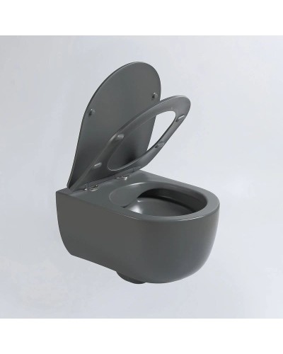 Подвесной безободковый унитаз с сиденьем микролифт Vincea Evo VT1-34SMA