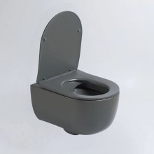 Подвесной безободковый унитаз с сиденьем микролифт Vincea Evo VT1-34SMA