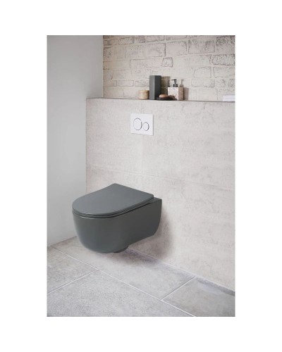 Подвесной безободковый унитаз с сиденьем микролифт Vincea Evo VT1-34SMA