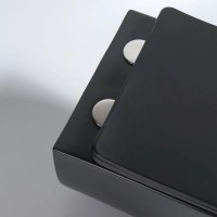 Подвесной безободковый унитаз с сиденьем микролифт Vincea Evo VT1-34SMB