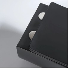 Подвесной безободковый унитаз с сиденьем микролифт Vincea Evo VT1-34SMB