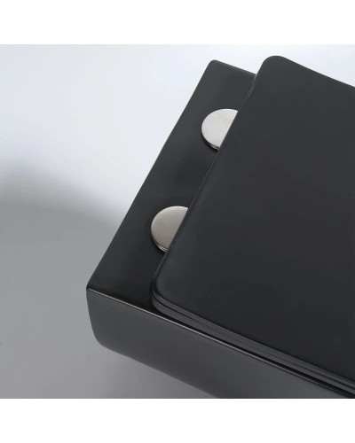 Подвесной безободковый унитаз с сиденьем микролифт Vincea Evo VT1-34SMB