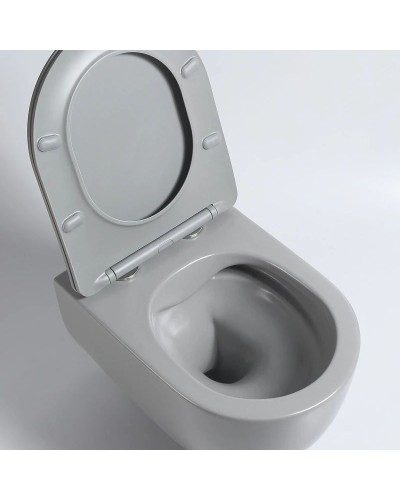 Подвесной безободковый унитаз с сиденьем микролифт Vincea Evo VT1-34SMG