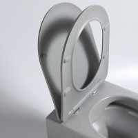 Подвесной безободковый унитаз с сиденьем микролифт Vincea Evo VT1-34SMG