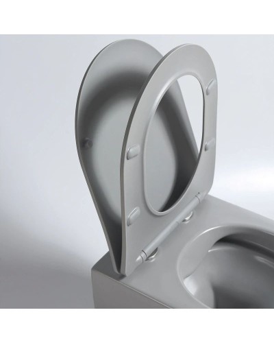 Подвесной безободковый унитаз с сиденьем микролифт Vincea Evo VT1-34SMG