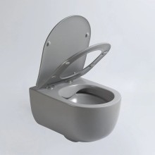 Подвесной безободковый унитаз с сиденьем микролифт Vincea Evo VT1-34SMG