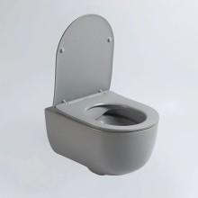 Подвесной безободковый унитаз с сиденьем микролифт Vincea Evo VT1-34SMG