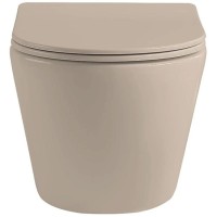 Подвесной безободковый унитаз с сиденьем микролифт Vincea Globo VT1-14SMC