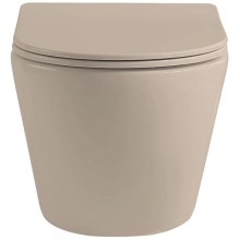 Подвесной безободковый унитаз с сиденьем микролифт Vincea Globo VT1-14SMC