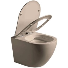 Подвесной безободковый унитаз с сиденьем микролифт Vincea Globo VT1-14SMC