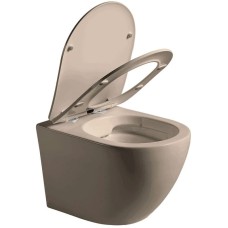 Подвесной безободковый унитаз с сиденьем микролифт Vincea Globo VT1-14SMC