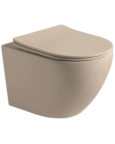 Подвесной безободковый унитаз с сиденьем микролифт Vincea Globo VT1-14SMC