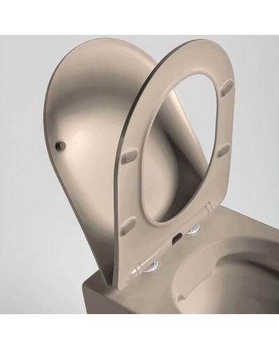 Подвесной безободковый унитаз с сиденьем микролифт Vincea Globo VT1-14SMC