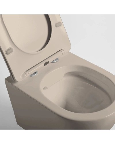 Подвесной безободковый унитаз с сиденьем микролифт Vincea Globo VT1-14SMC