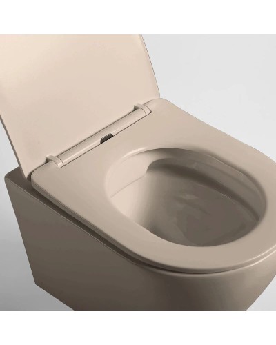 Подвесной безободковый унитаз с сиденьем микролифт Vincea Globo VT1-14SMC