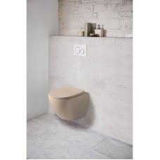 Подвесной безободковый унитаз с сиденьем микролифт Vincea Globo VT1-14SMC