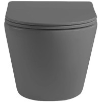 Подвесной безободковый унитаз с сиденьем микролифт Vincea Globo VT1-14SMA